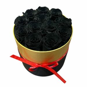 Bouquet de Fleurs Éternelles Noires