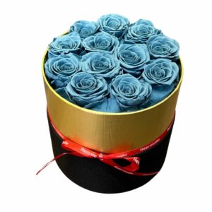 Bouquet de Fleurs Éternelles Bleu Météorite