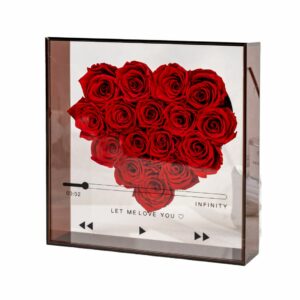 Bouquet de Fleurs Éternelles Rouges